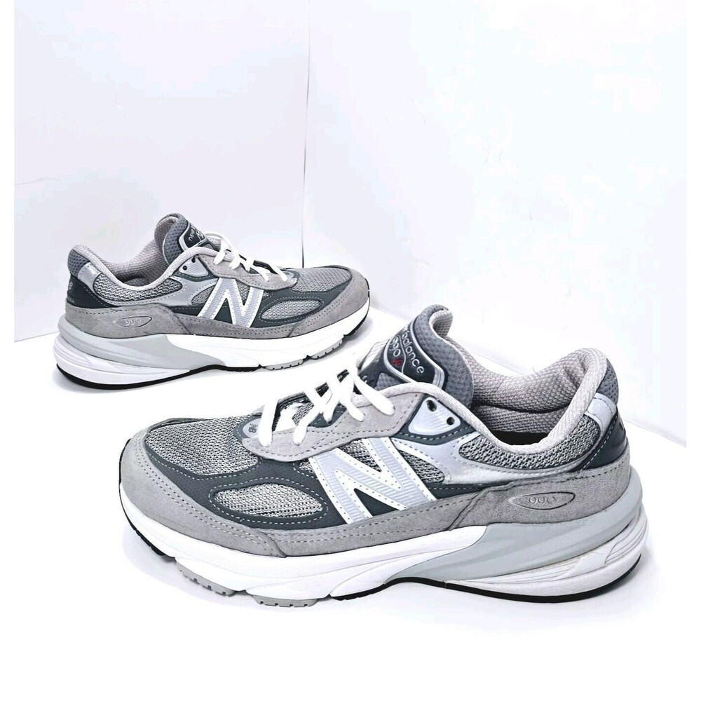 New Balance Womens 990v6 Gray Athletic Running Shoes Sneakers Size 8.5 B W990GL6